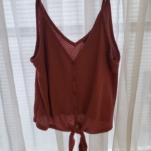 Loose tieable tank